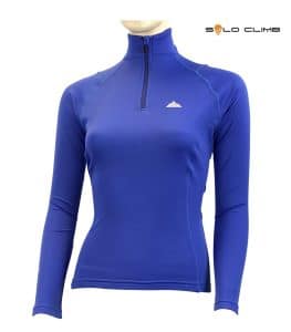 Camiseta Térmica Dry Hot Zip Woman de Manga Larga con Cuello Cremallera
