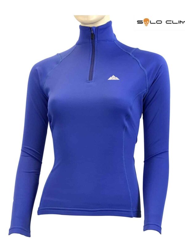 Camiseta Térmica Dry Hot Zip Woman de Manga Larga con Cuello Cremallera
