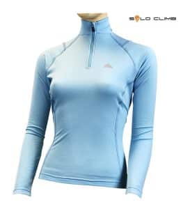 Camiseta Térmica Dry Hot Zip Woman de Manga Larga con Cuello Cremallera