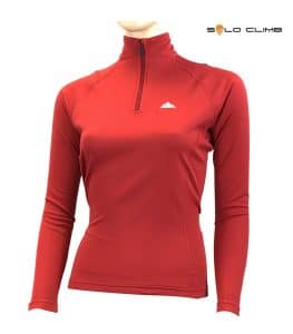 Camiseta Térmica Dry Hot Zip Woman de Manga Larga con Cuello Cremallera