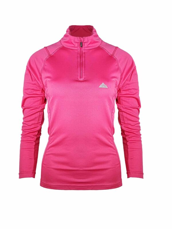 Camiseta Térmica Dry Hot Zip Woman de Manga Larga con Cuello Cremallera