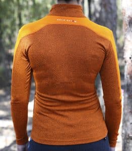 Camiseta Técnica Calanques Mujer de Manga Larga con Cremallera, Tejido Textherm Dry5