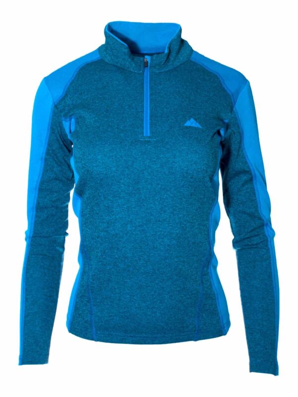 Camiseta Técnica Calanques Mujer de Manga Larga con Cremallera, Tejido Textherm Dry5