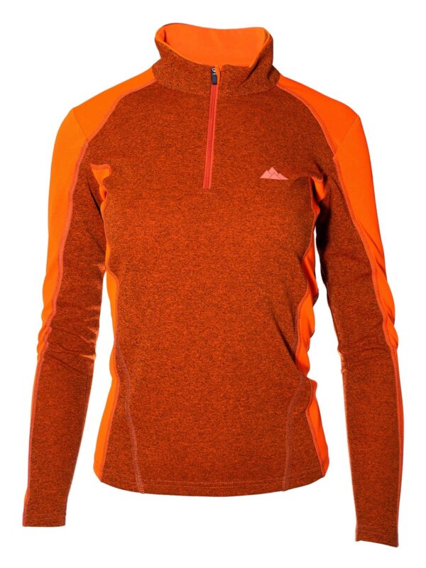 Camiseta Técnica Calanques Mujer de Manga Larga con Cremallera, Tejido Textherm Dry5
