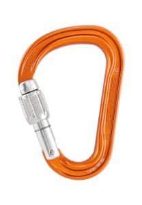 Mosquetón Petzl Attache de Rosca, Compacto y Ligero en Forma de Pera
