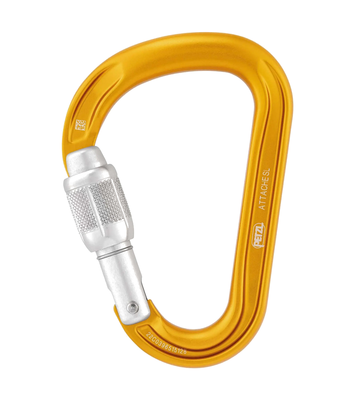 mosqueton-attache-screw-lock-petzl-amarillo-cerrado Mosquetón Attache Screw Lock de Petzl - Imagen 1