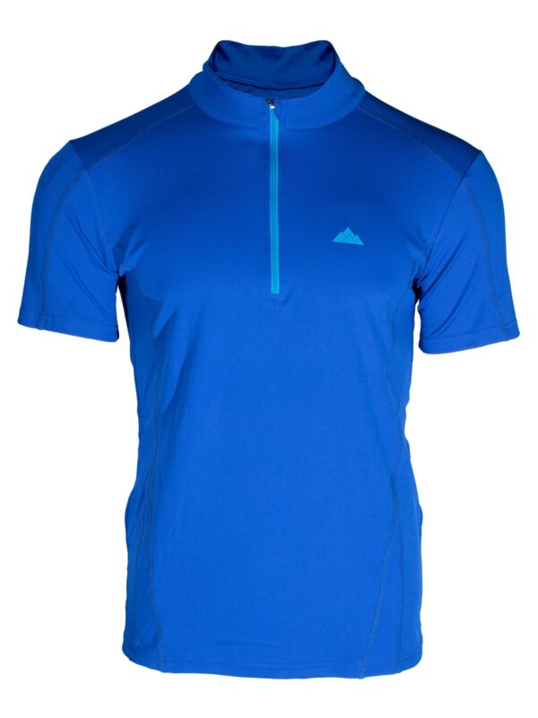 Camiseta Técnica Dry Machine, Manga Corta con Cremallera, Transpirable y Resistente al Roce