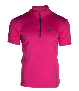 Camiseta Técnica Dry Machine, Manga Corta con Cremallera, Transpirable y Resistente al Roce