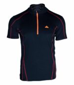 Camiseta Técnica Dry Machine, Manga Corta con Cremallera, Transpirable y Resistente al Roce