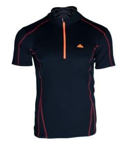 Camiseta Técnica Dry Machine, Manga Corta con Cremallera, Transpirable y Resistente al Roce