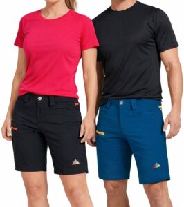 pantalon tecnico river comparativa frontal recorte mujer negro rojo hombre azul amarillo