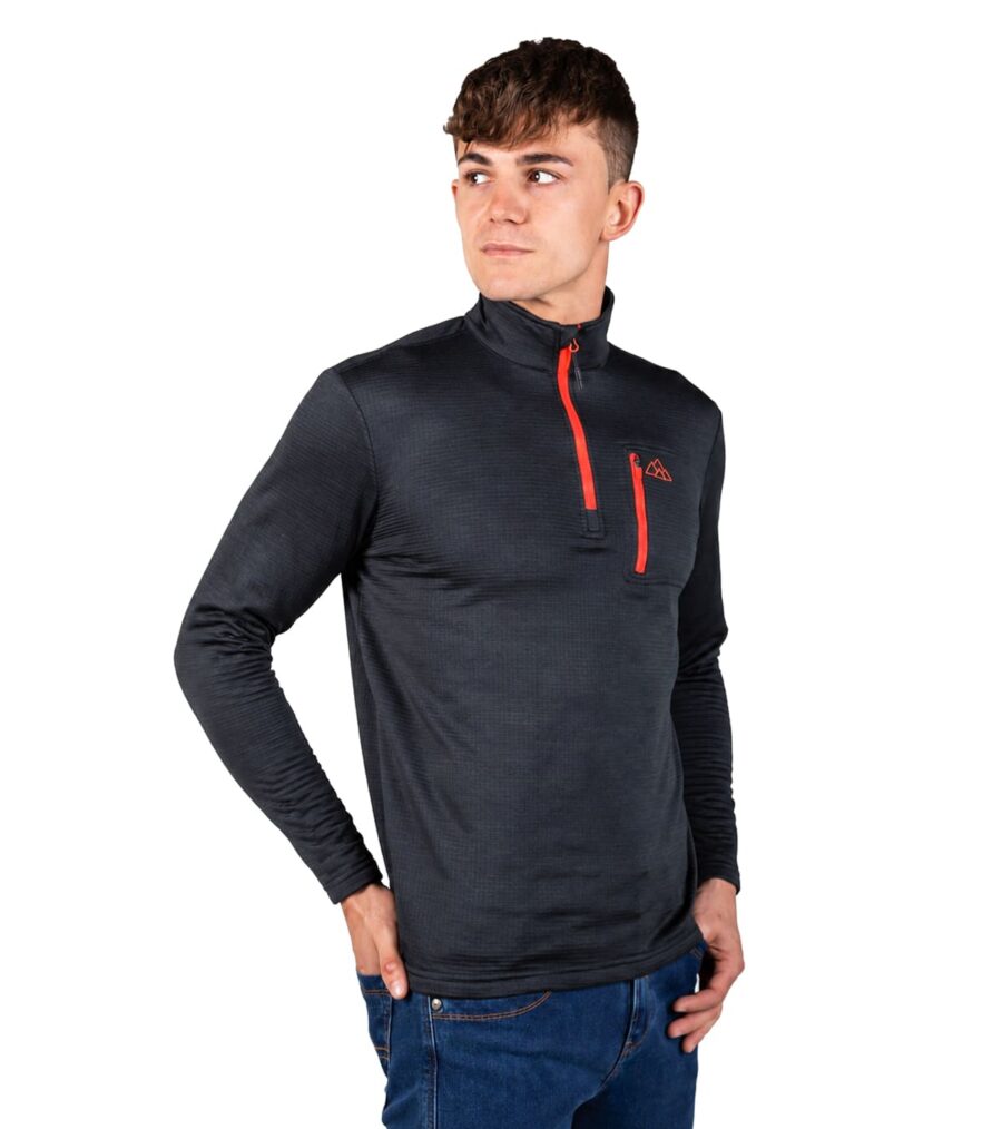 Forro Polar de Montaña Transpirable Raptor Black Hombre - Imagen 3