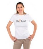 Camiseta de Algodón de Mujer Color Blanca de Solo Climb