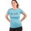 Camiseta de Algodón de Mujer Color Azul de Solo Climb