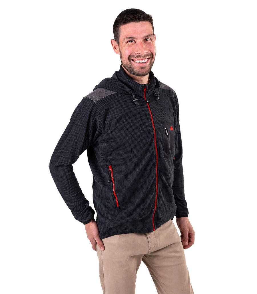 Forro Polar de Montaña Transpirable con Capucha Grizzly Hombre - Imagen 3