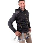 Forro Polar de Hombre Negro con Cremallera Dorada Yukón de Solo Climb