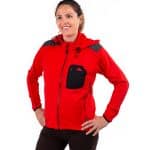 Forro Polar de Mujer Rojo con Cremallera Negra Yukón de Solo Climb