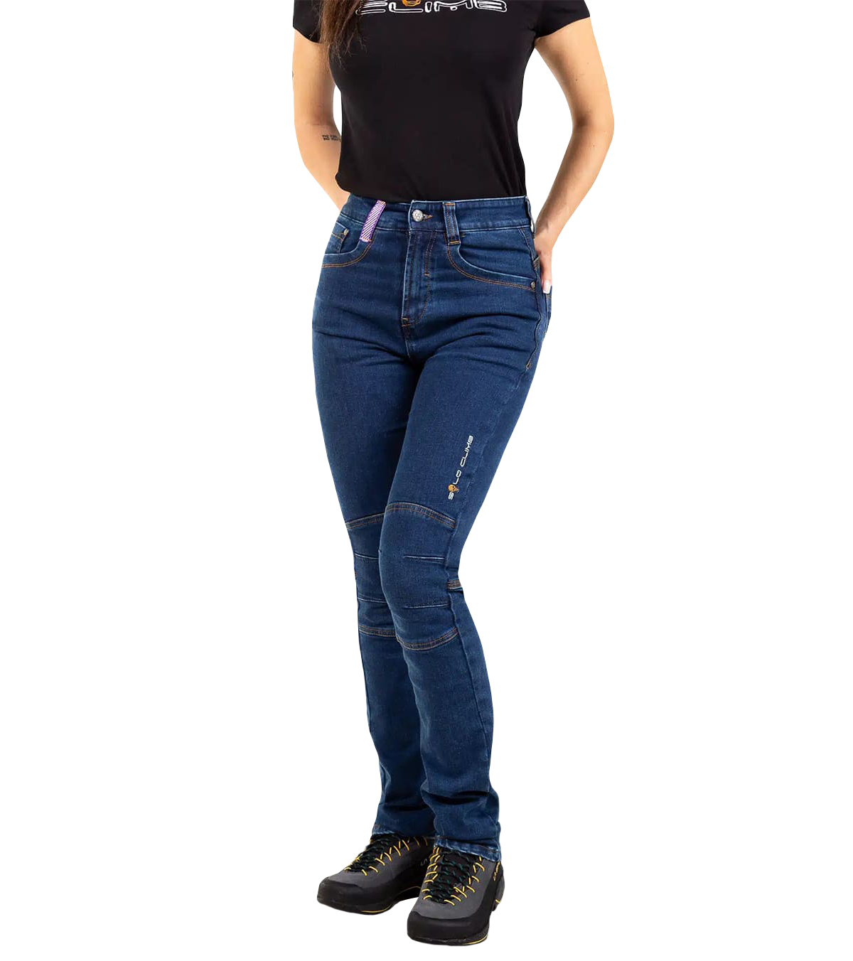 pantalones-vaqueros-de-escalada-navajo-para-mujer Jeans de Escalada Elásticos y Ligeros Navajo Mujer - Imagen 1