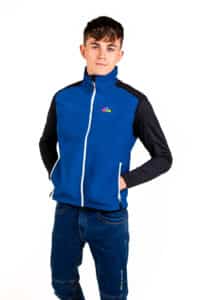 Chaleco Cortaviento Torso Hombre, Azul, Imagen 2