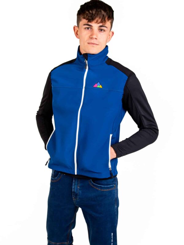 Chaleco Cortaviento Torso Hombre, Azul, Imagen 2
