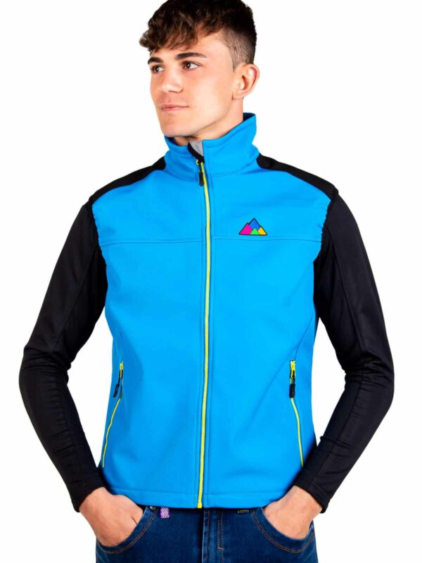 Chaleco Cortaviento Torso Hombre, Azul 300, Imagen 1