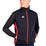 Chaleco Cortaviento Torso Hombre, Azul Rojo, Imagen 1