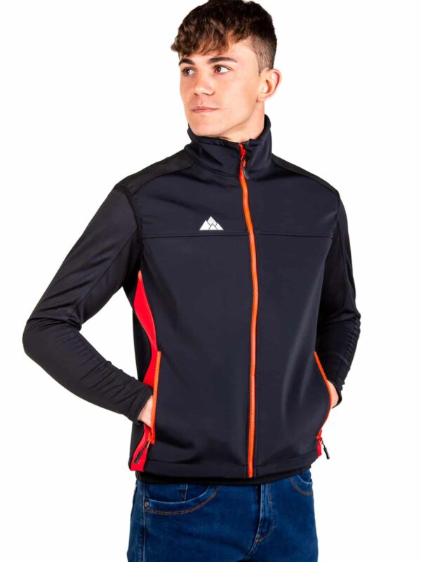 Chaleco Cortaviento Torso Hombre, Azul Rojo, Imagen 1