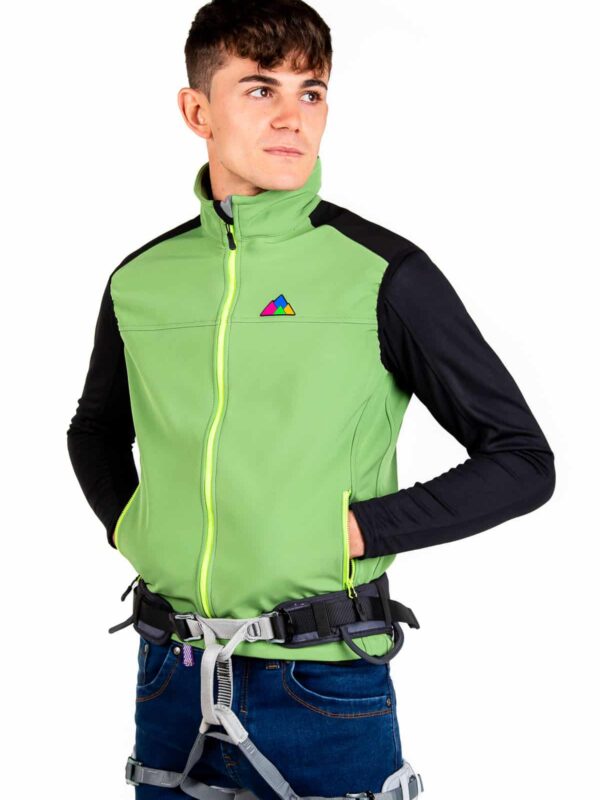 Chaleco Cortaviento Torso Hombre, Verde, Imagen 1