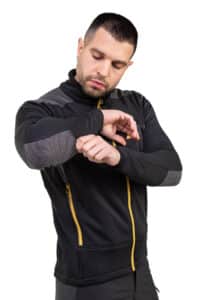 Forro Polar Banff Mujer, Negro Dorado, Imagen 2