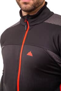 Forro Polar Banff Mujer, Negro Rojo, Imagen 2