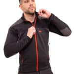 Forro Polar Banff Mujer, Negro Rojo, Imagen 3