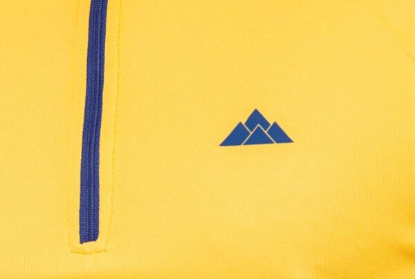 Camiseta Técnica Calanques Mujer Color Amarillo con Ribete