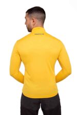 Camiseta Técnica Calanques Mujer Color Amarillo con Ribete, Vista 2