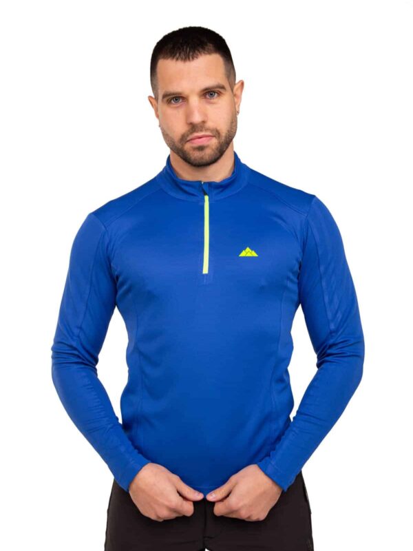 Camiseta Técnica Calanques Mujer Color Azul con Ribete, Vista 1