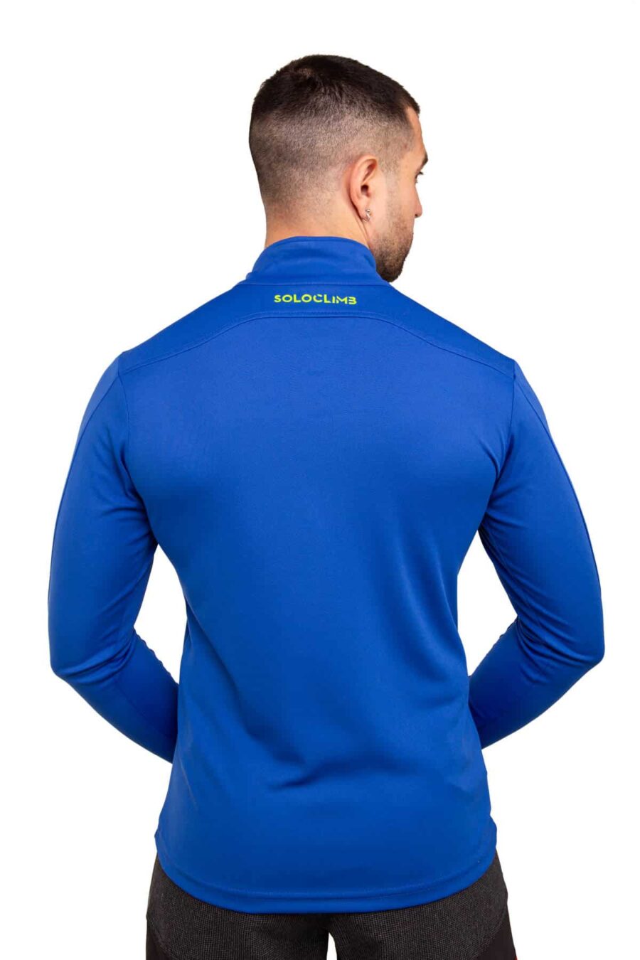 Camiseta Técnica Calanques Mujer Color Azul con Ribete, Vista 3