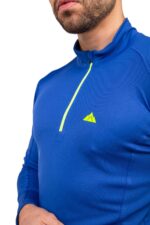 Camiseta Técnica Calanques Mujer Color Azul con Ribete, Vista 6