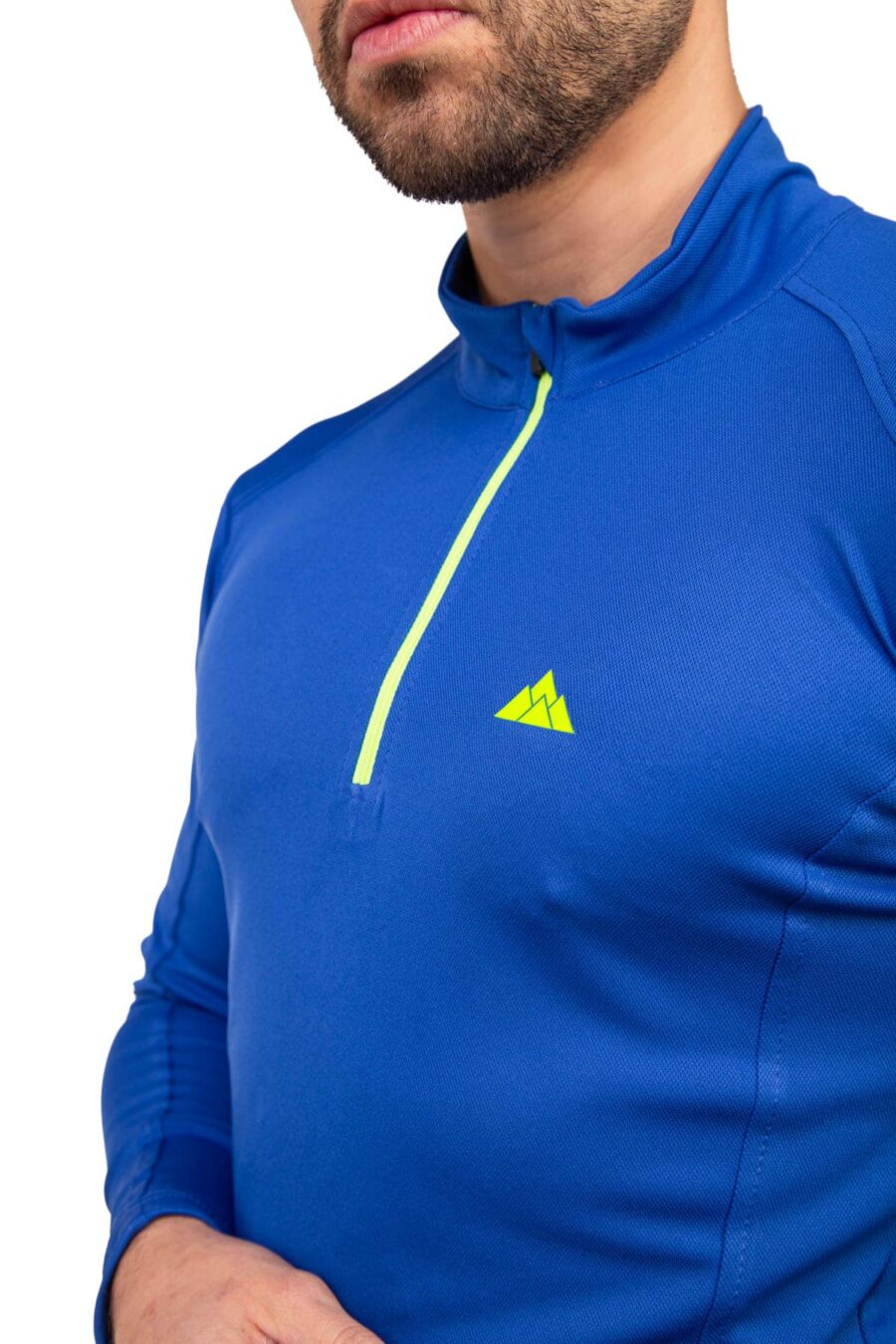 Camiseta Técnica Calanques Mujer Color Azul con Ribete, Vista 6