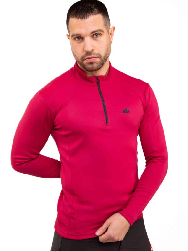 Camiseta Técnica Calanques Mujer Color Rosa con Ribete, Vista 1