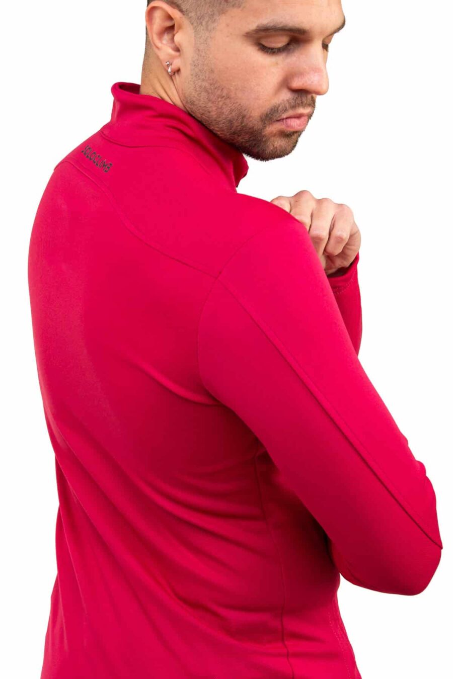 Camiseta Técnica Calanques Mujer Color Rosa con Ribete, Vista 2