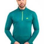 Camiseta Técnica Calanques Mujer Color Verde con Ribete, Vista 1