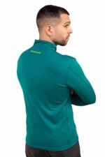 Camiseta Técnica Calanques Mujer Color Verde con Ribete, Vista 3