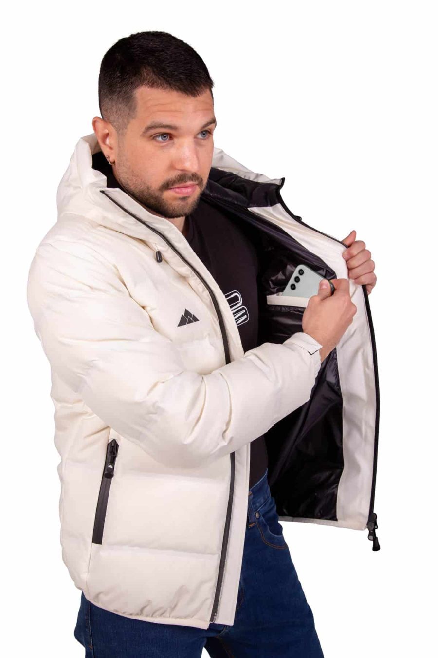 Chaqueta de Plumas Wendigo Unisex Blanca, Vista 4