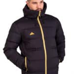 Chaqueta de Plumas Wendigo Unisex Negra y Dorada, Vista 4