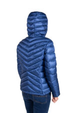 Chaqueta Valhalla Azul y Azul Capucha Trasera