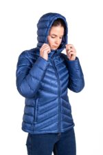 Chaqueta Valhalla Azul y Azul Capucha Frontal