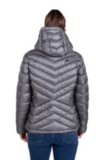 Chaqueta Valhalla Gris y Negro Espalda