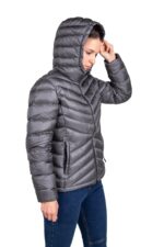 Chaqueta Valhalla Gris y Negro Lateral