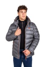 Chaqueta Ragnarok Gris y Naranja Cremallera Abierta Personalizada