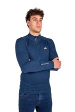 Camiseta Térmica Merino Rex Hombre Marino Personalizada