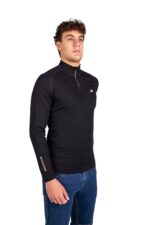 Camiseta Térmica Merino Rex Hombre Negro Personalizada